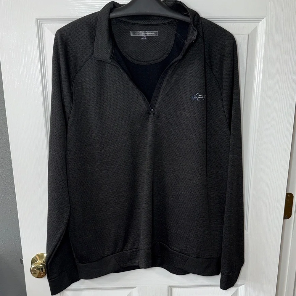 Greg Norman Collection Charcoal/Black Pullover